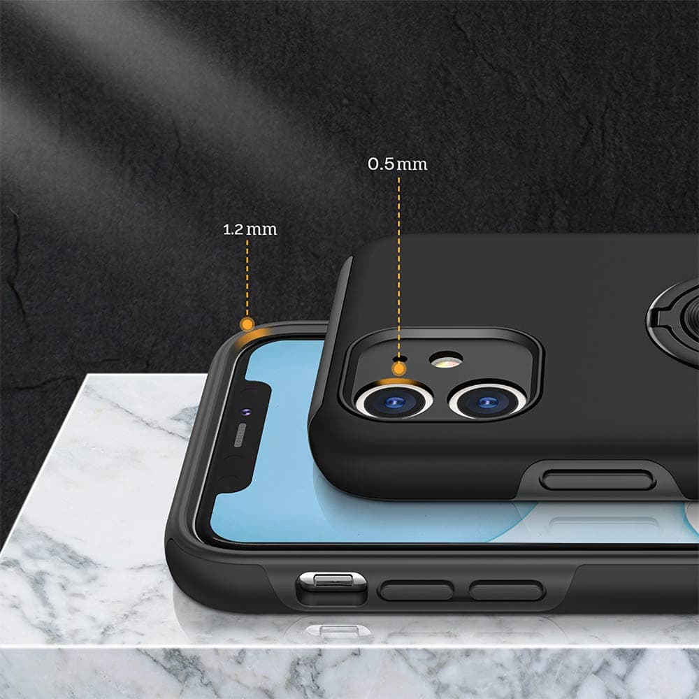 Coque de protection iPhone 11 avec anneau rotatif – PROTECT IE013 Noir - Vue 6