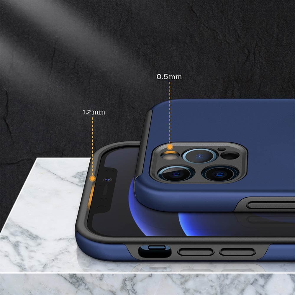 Coque de protection iPhone 12 Pro avec anneau rotatif – PROTECT IE013 Bleu - Vue 6