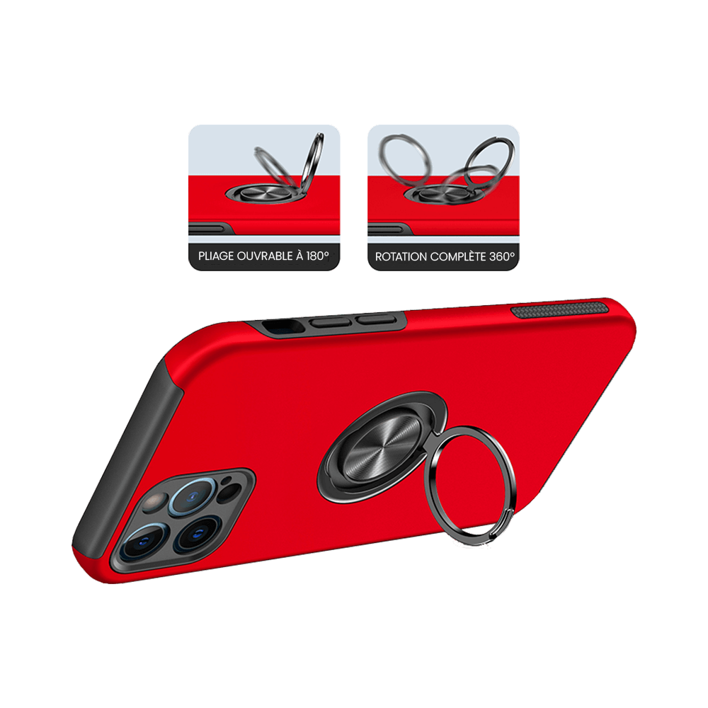 Coque de Protection PROTECT IE013 pour Apple iPhone 12 Pro Rouge - Vue 3