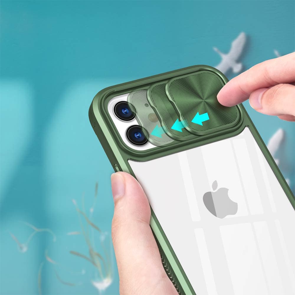Coque avec cache caméra iPhone 11 – PROTECT IE027 Vert Foncé  - Vue 3