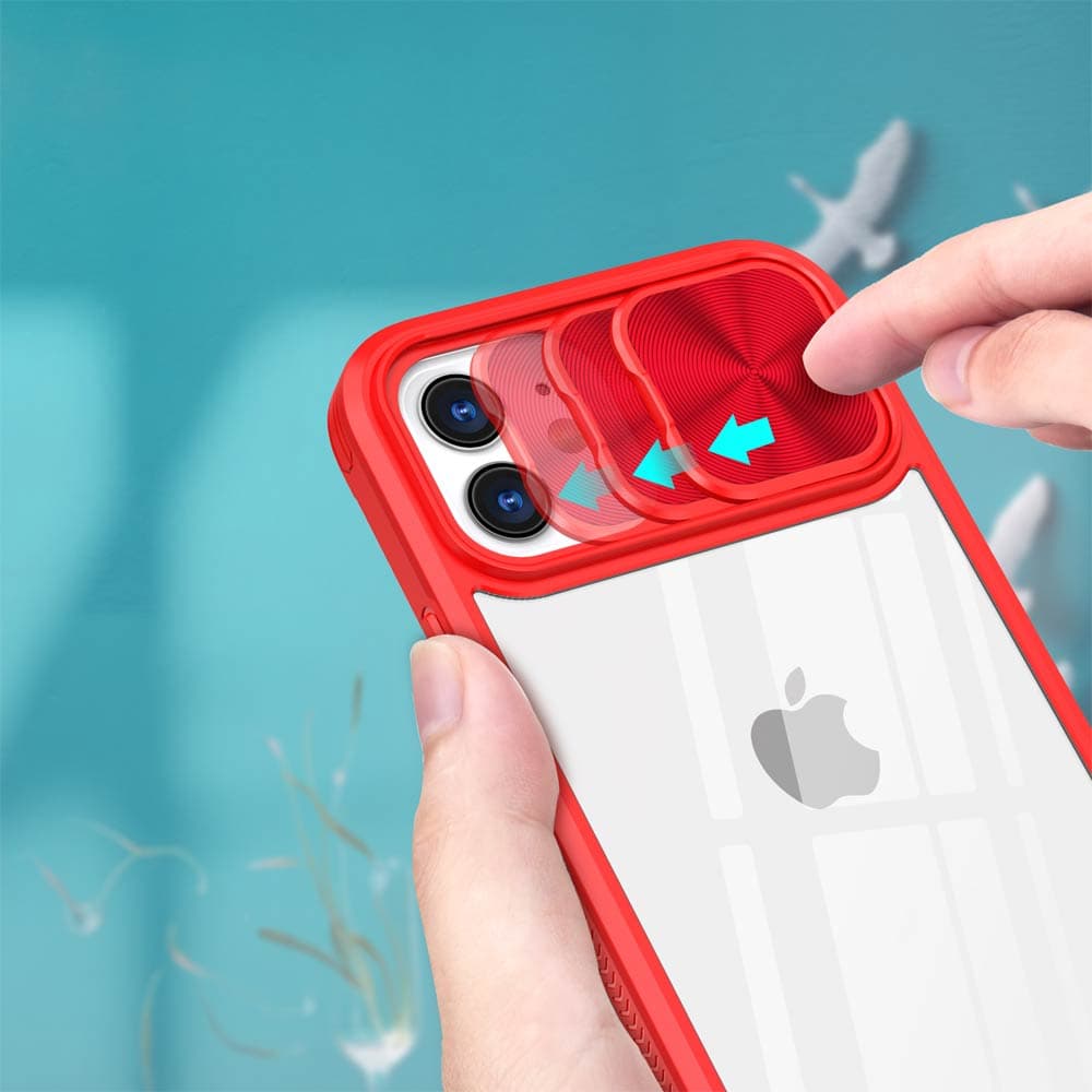 Coque avec cache caméra iPhone 11 – PROTECT IE027 Rouge  - Vue 3