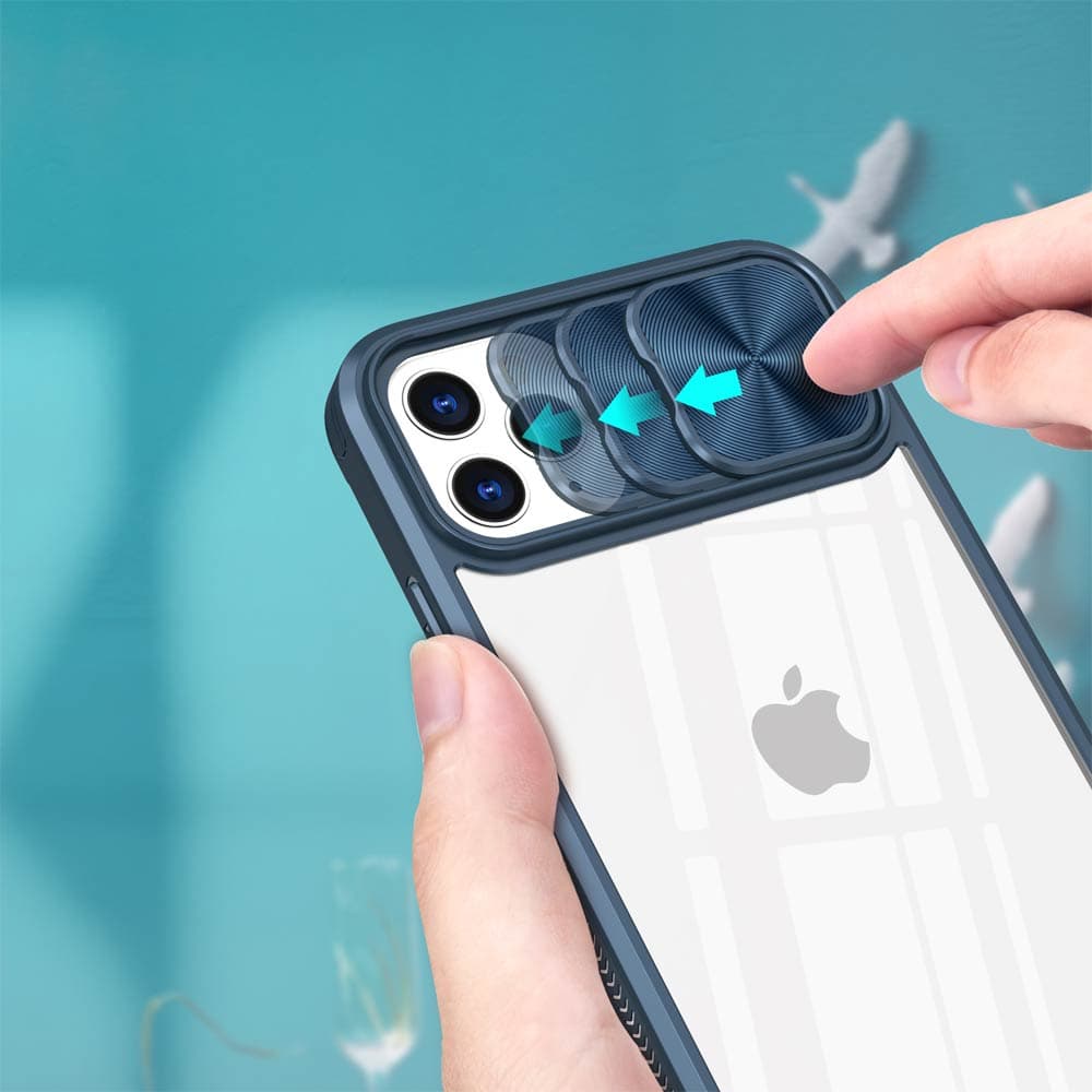 Coque avec cache caméra – iPhone 11 Pro Max – PROTECT IE027 Bleu Marine - Vue 3