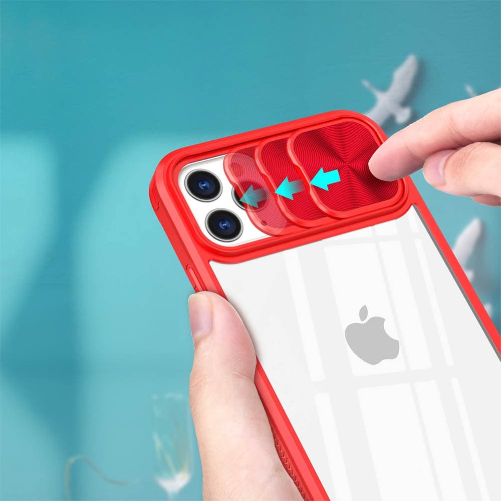 Coque avec cache caméra – 11 Pro – PROTECT IE027 Rouge  - Vue 3