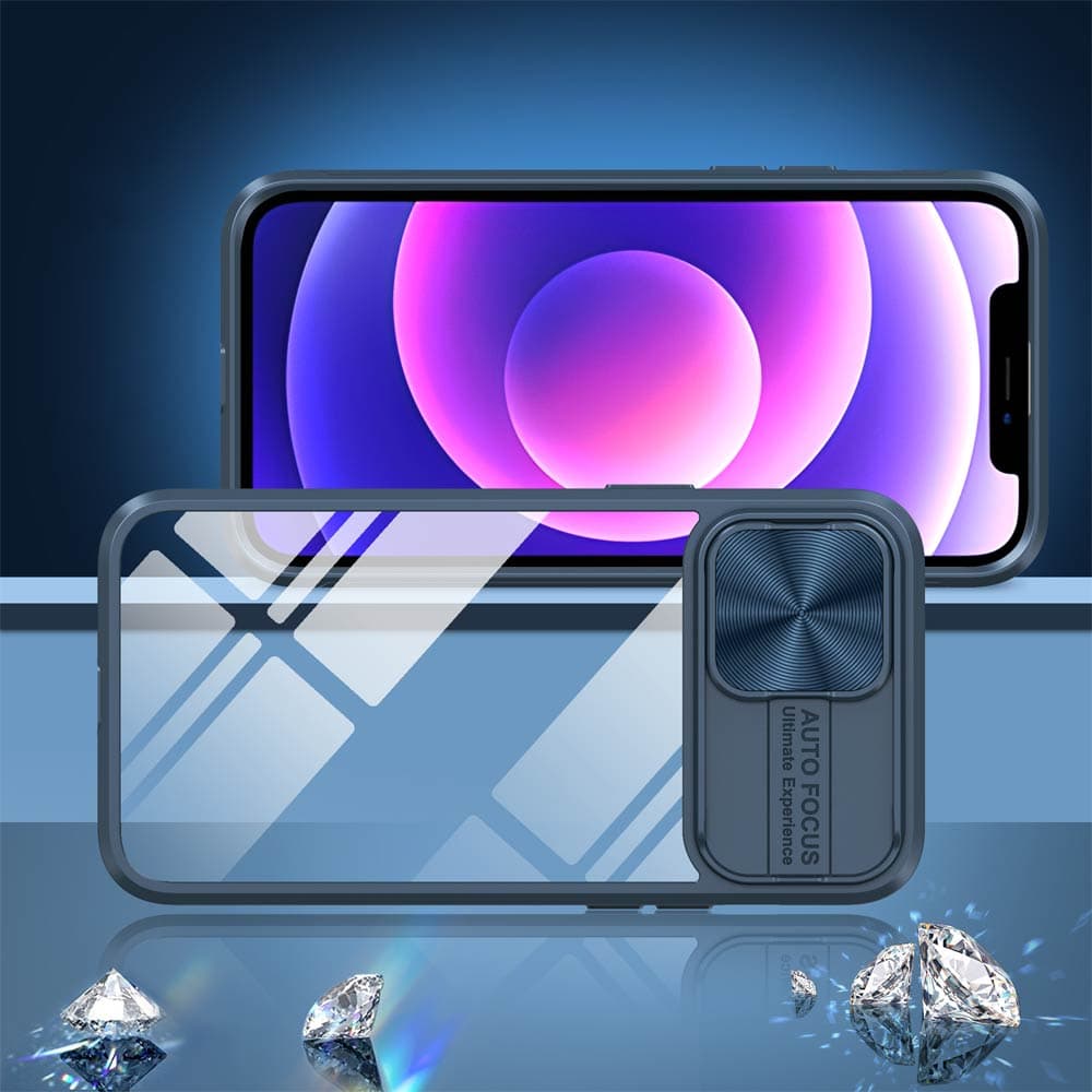 Coque avec cache caméra – 12 Pro Max – PROTECT IE027 Bleu Marine - Vue 2