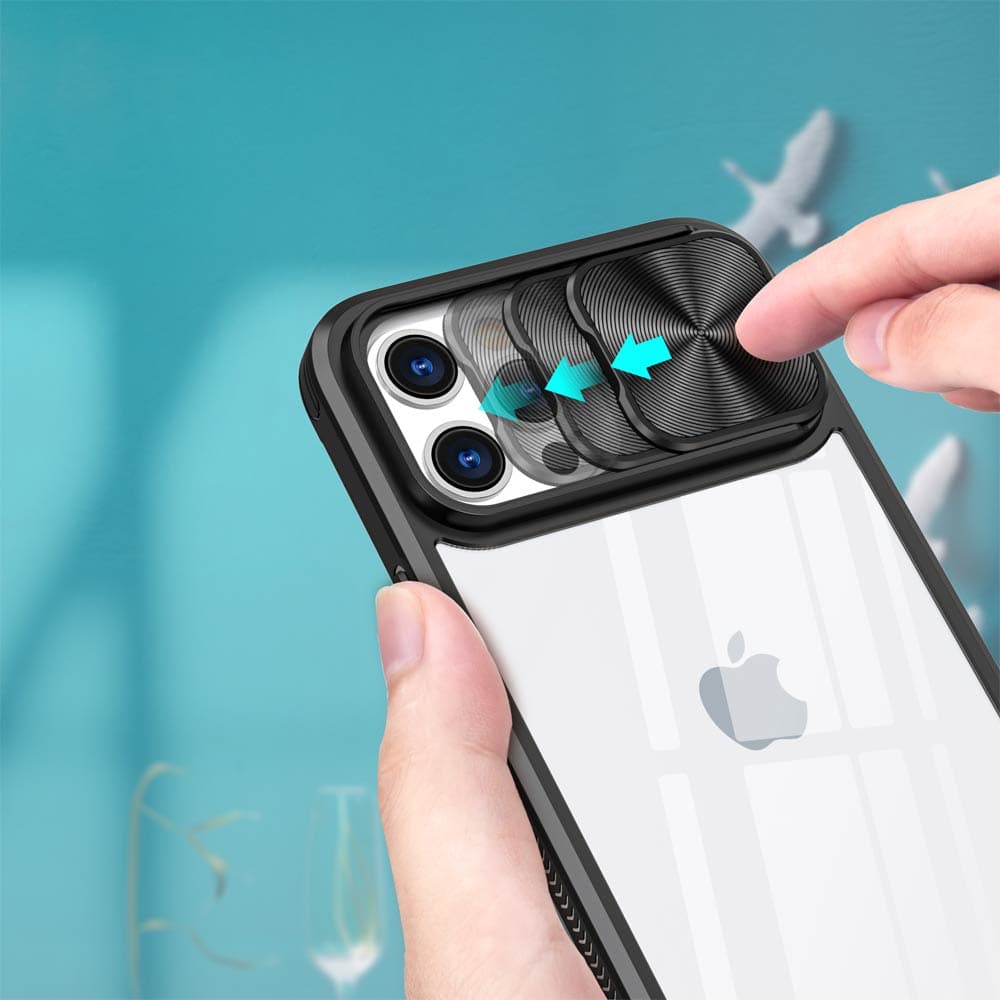 Coque avec cache caméra iPhone 12 Pro – PROTECT IE027 Noir - Vue 3