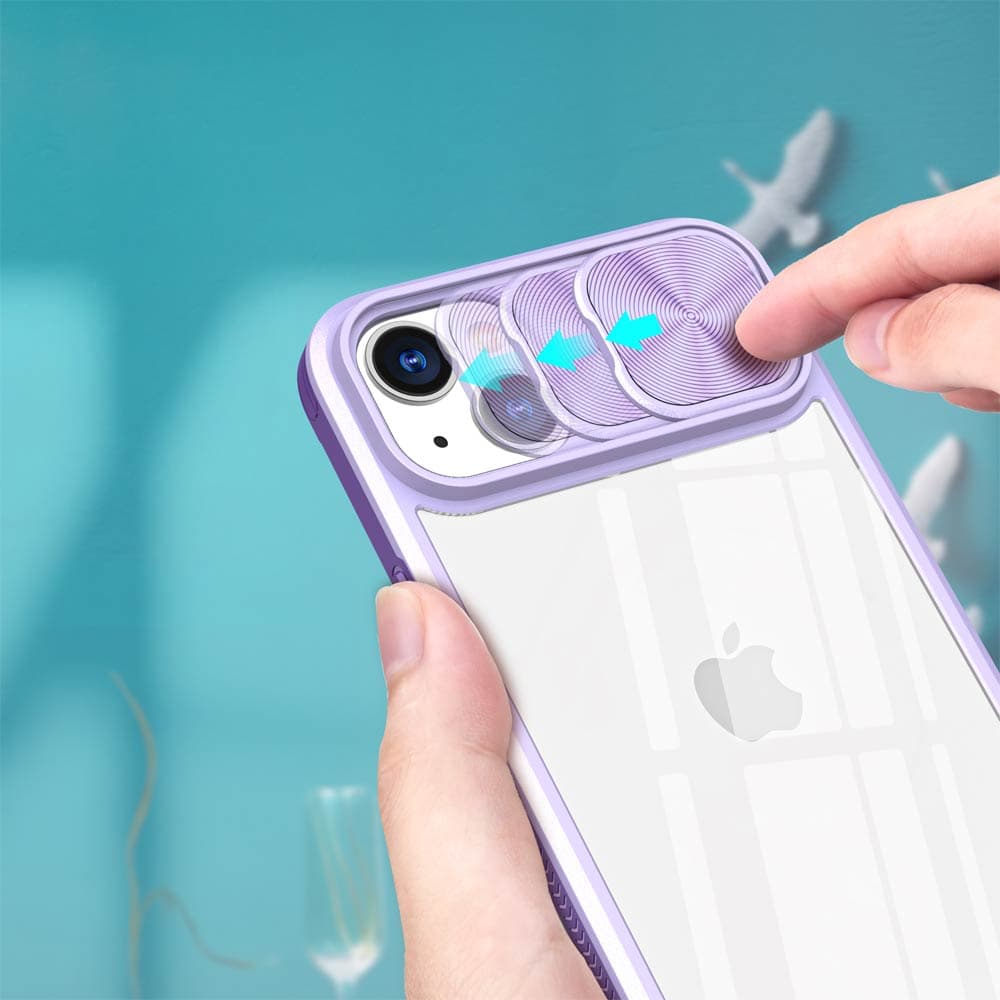 Coque avec cache caméra pour iPhone 13 / 14 / 16e / 17e – PROTECT IE027 Violet - Vue 3