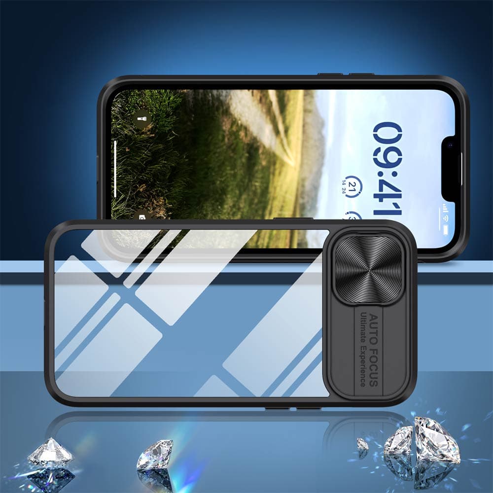 Coque avec cache caméra iPhone 14 - PROTECT IE027 Noir - Vue 2