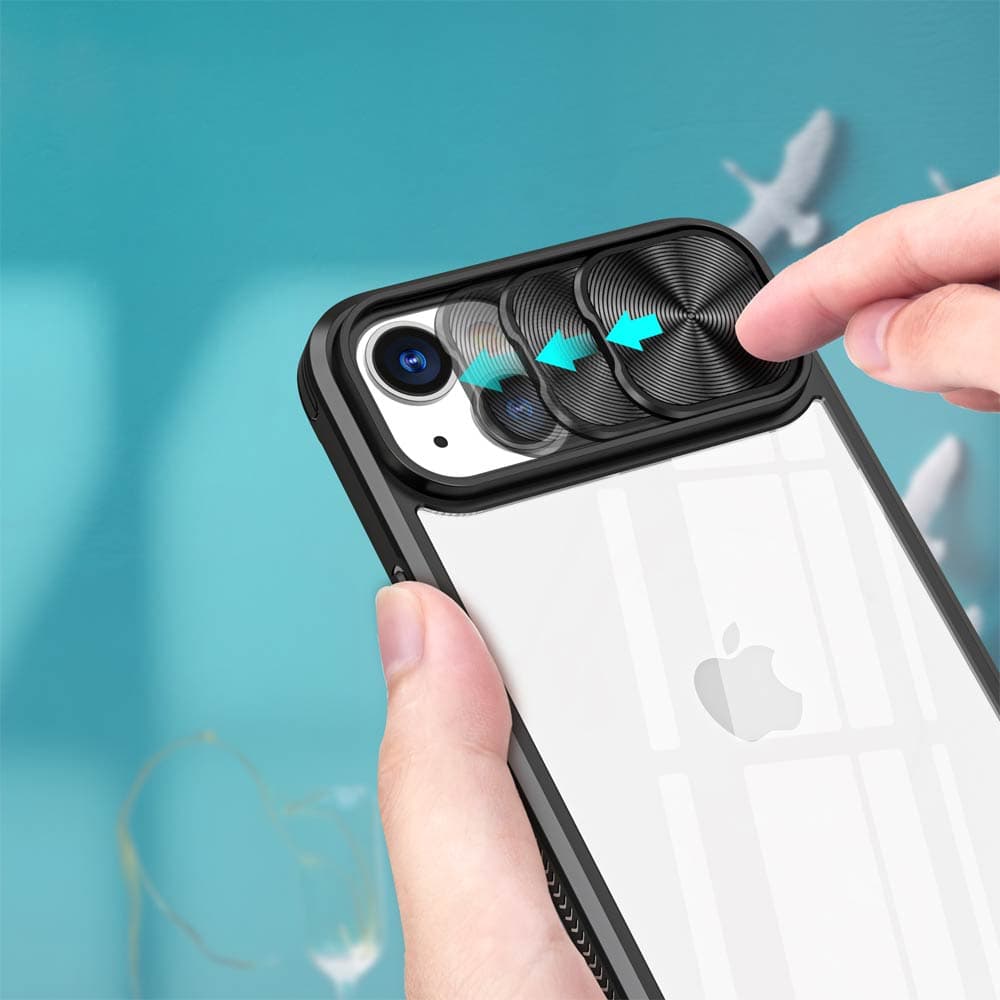 Coque avec cache caméra – iPhone 15 – PROTECT IE027 Noir - Vue 3