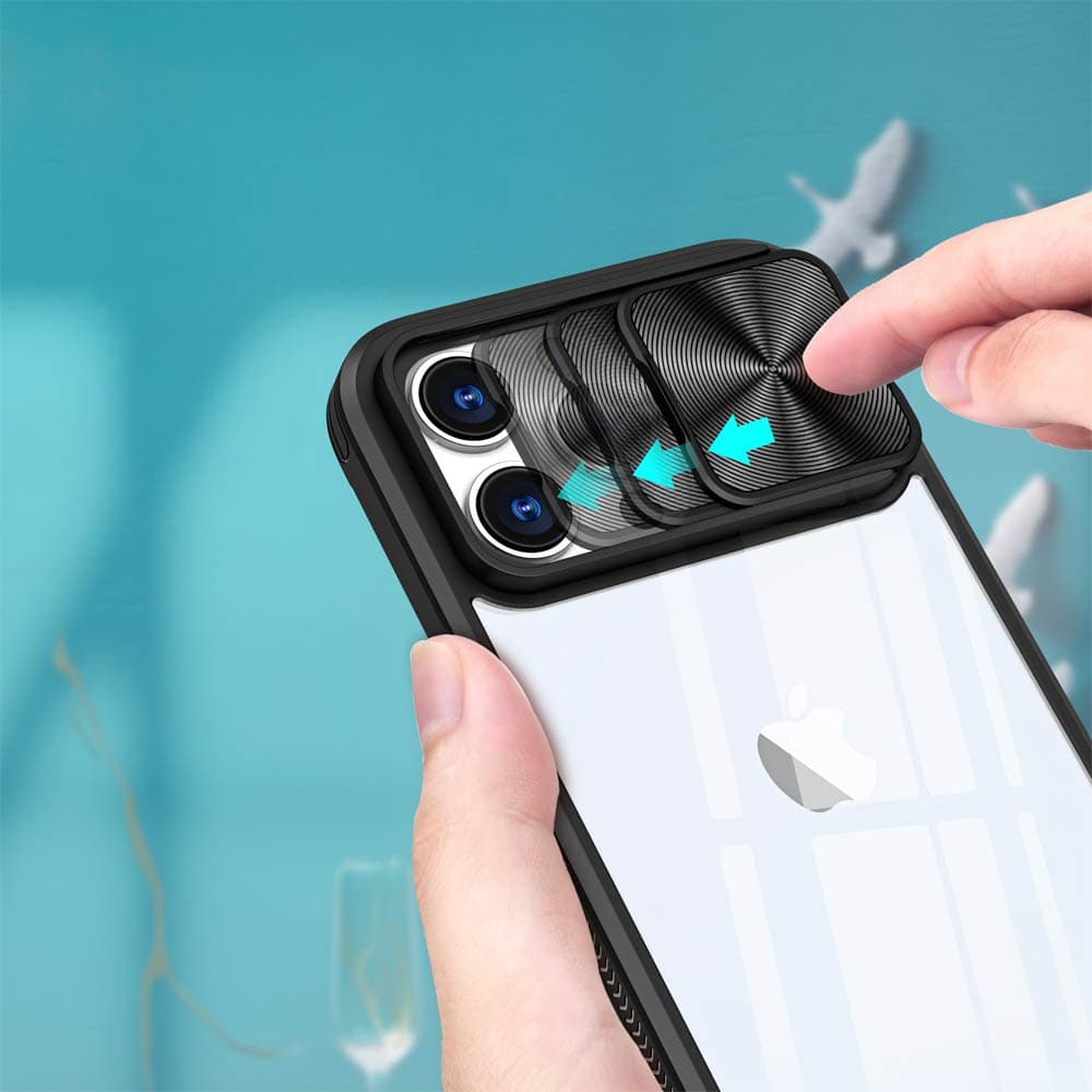 Coque avec cache caméra iPhone 15 Pro Max – PROTECT IE027 Noir - Vue 3