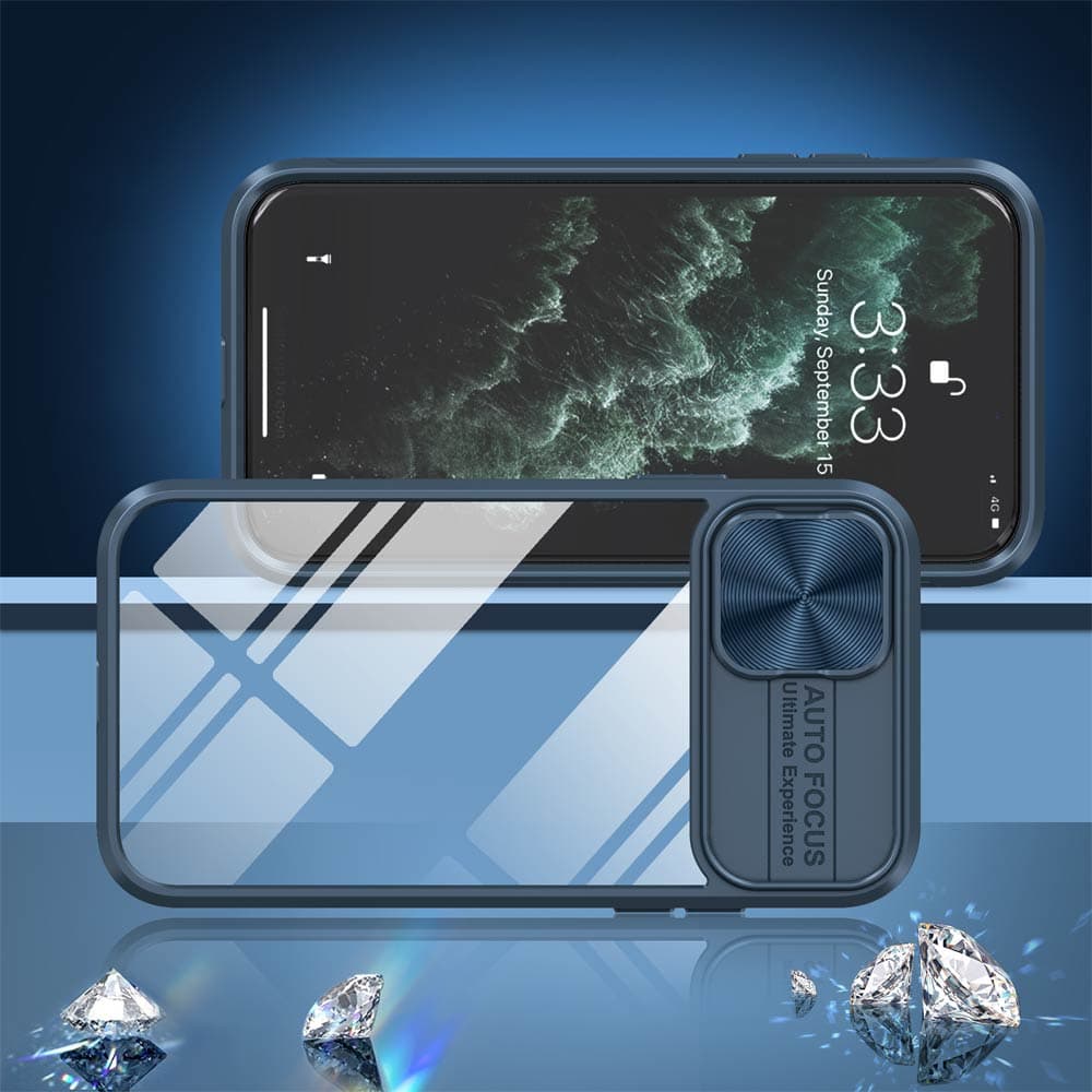Coque avec cache caméra – iPhone XR – PROTECT IE027 Bleu Marine - Vue 2