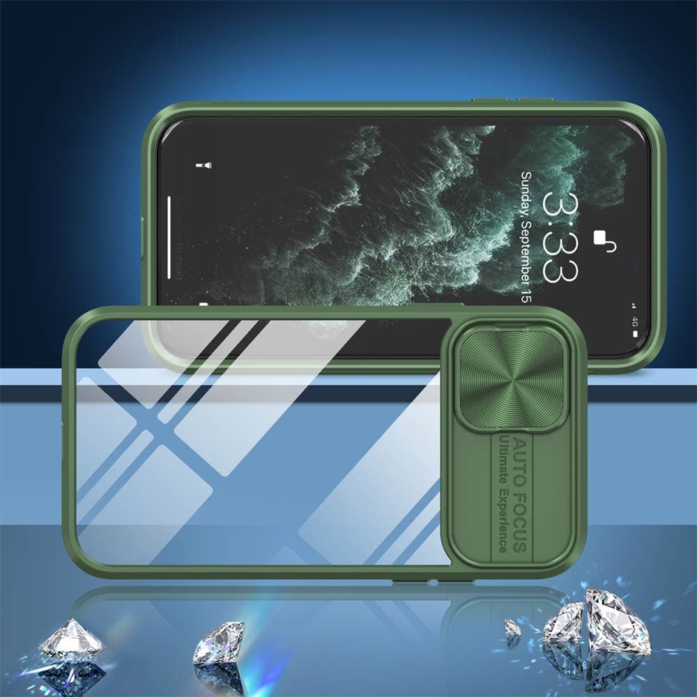 Coque avec cache caméra – iPhone XR – PROTECT IE027 Vert Foncé - Vue 2