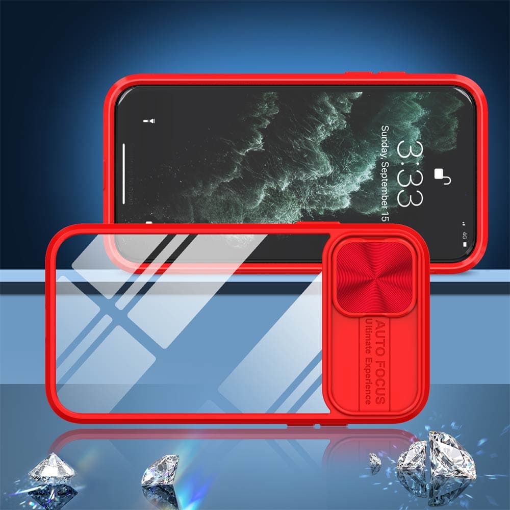 Coque avec cache caméra – iPhone XR – PROTECT IE027 Rouge  - Vue 2