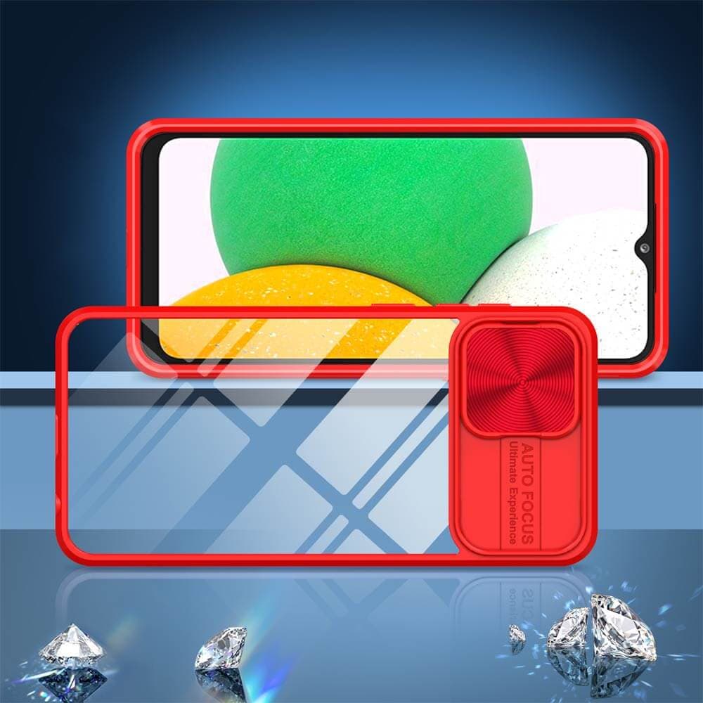Coque avec cache caméra – Samsung Galaxy A03 Core – PROTECT IE027 Rouge  - Vue 2