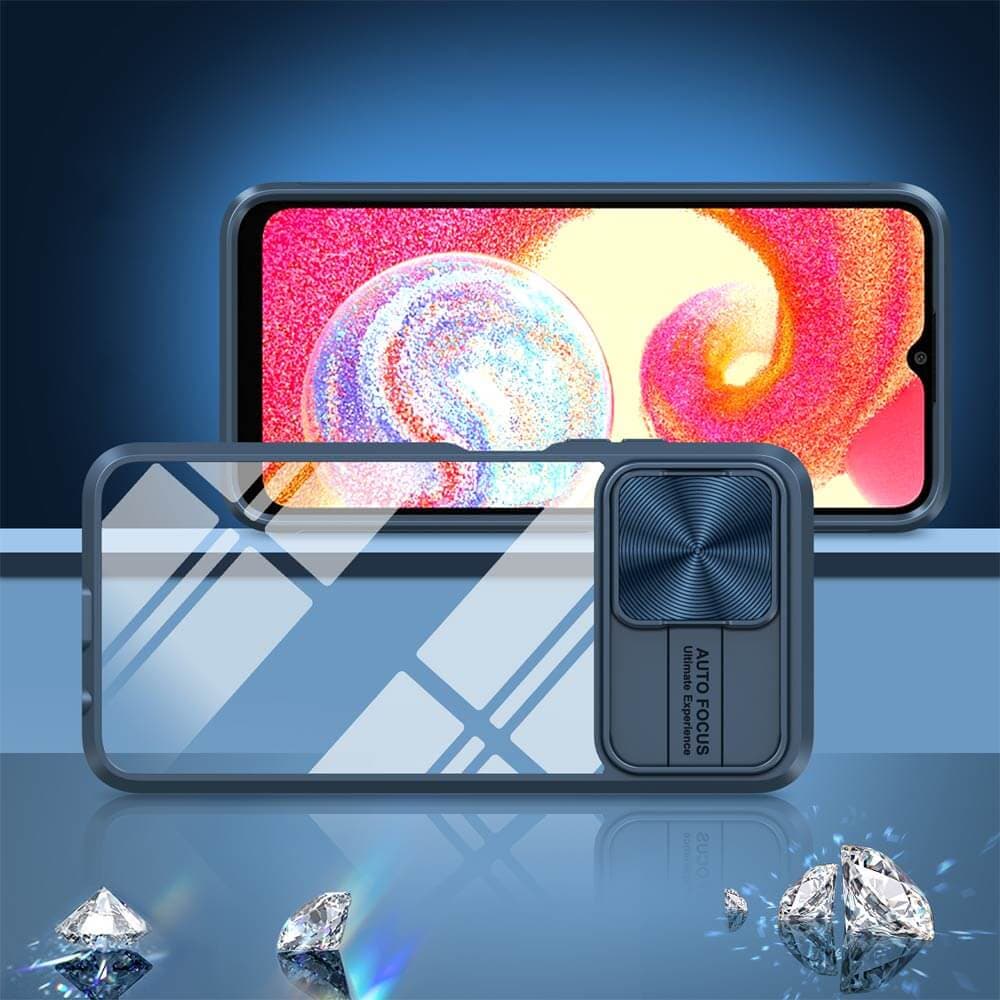 Coque avec cache caméra – Samsung Galaxy A04e – PROTECT IE027 Bleu Marine - Vue 2