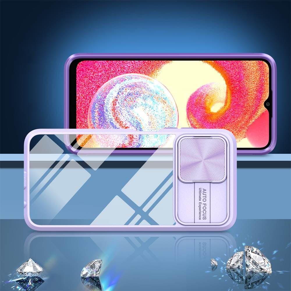 Coque avec cache caméra – Samsung Galaxy A04e – PROTECT IE027 Violet - Vue 2