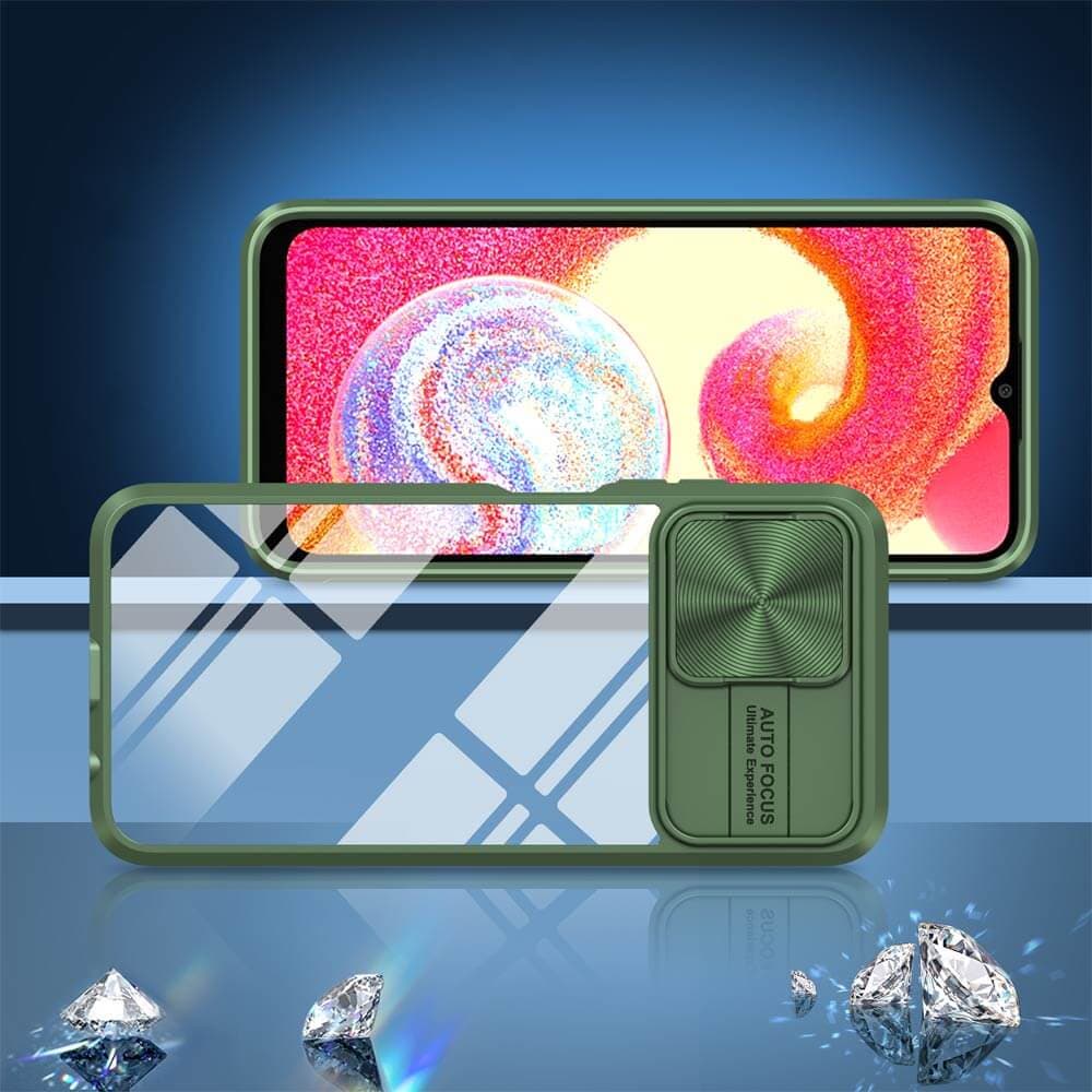 Coque avec cache caméra – Samsung Galaxy A04e – PROTECT IE027 Vert Foncé - Vue 2