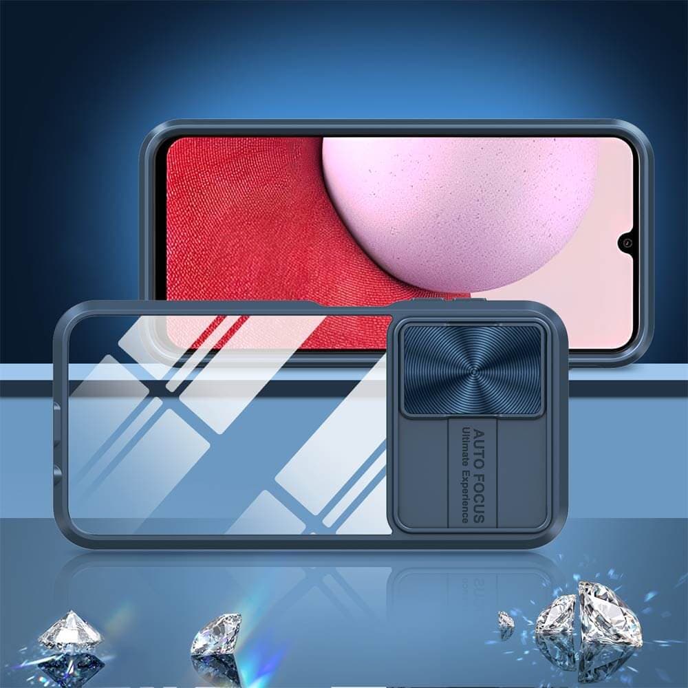 Coque avec cache caméra – Samsung Galaxy A14 – PROTECT IE027 Bleu Marine - Vue 2