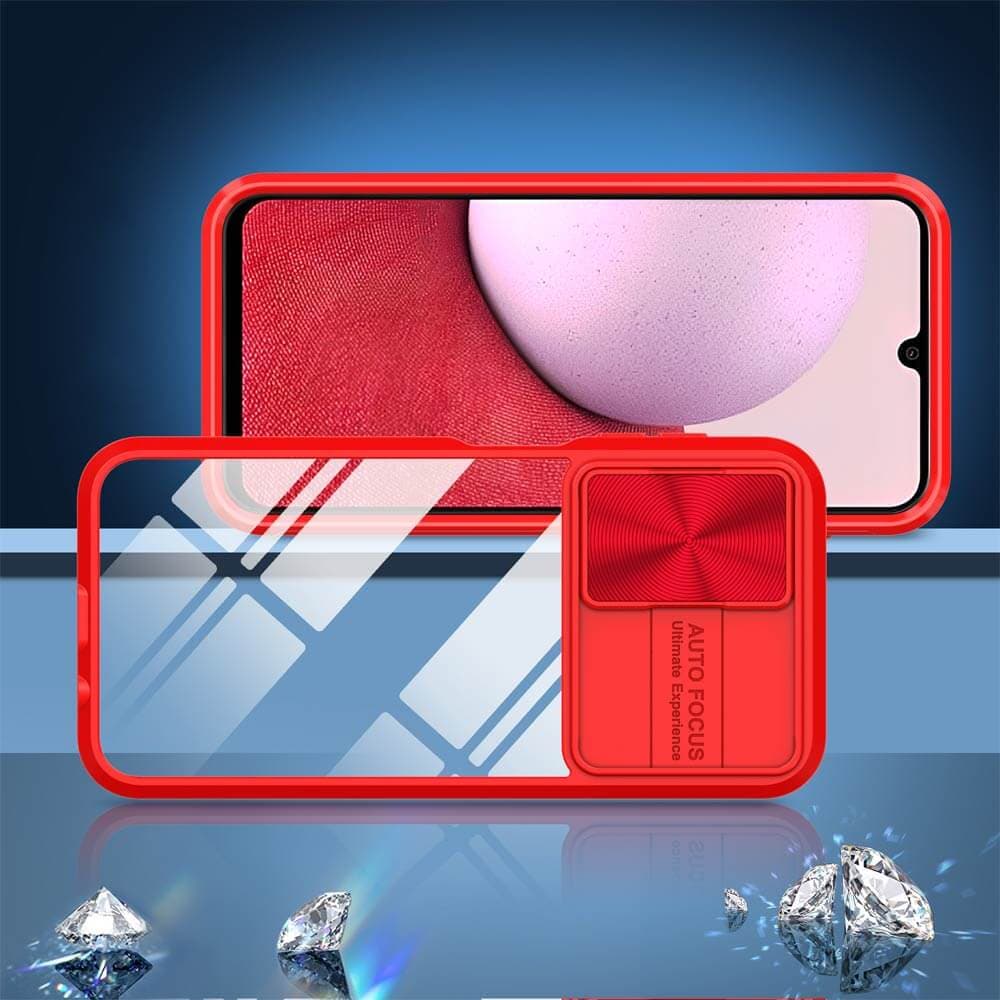 Coque avec cache caméra – Samsung Galaxy A14 – PROTECT IE027 Rouge  - Vue 2