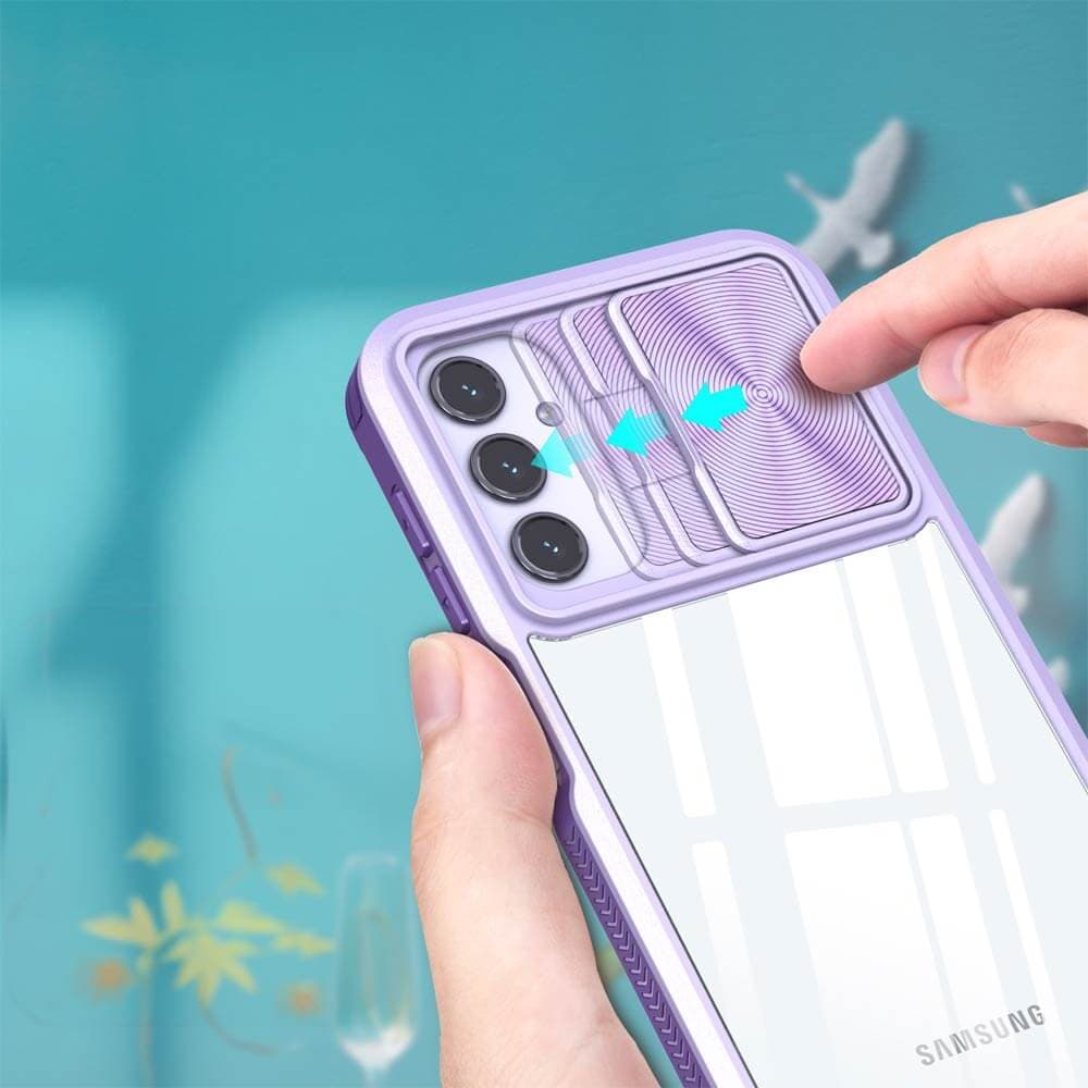 Coque avec cache caméra – Samsung Galaxy A14 – PROTECT IE027 Violet - Vue 3