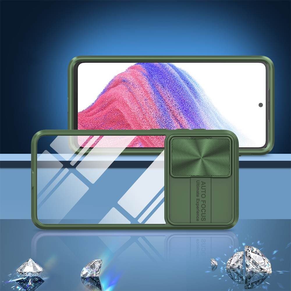 Coque avec cache caméra – Samsung Galaxy A53 5G – PROTECT IE027 Vert Foncé - Vue 2