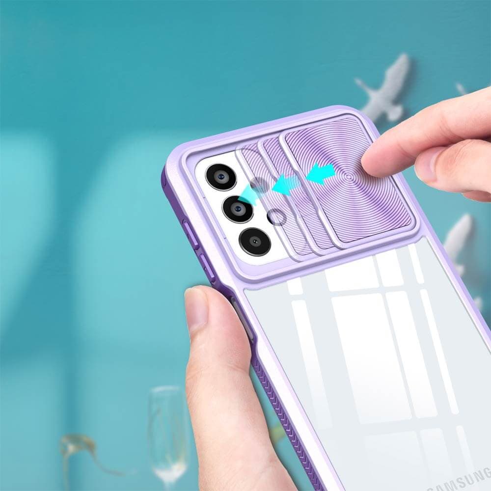 Coque avec cache caméra – Samsung Galaxy A23 4G– PROTECT IE027 Violet - Vue 3