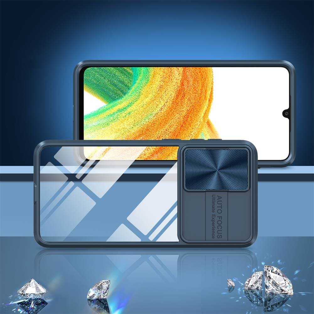 Coque avec cache caméra – Samsung Galaxy A33 5G – PROTECT IE027 Bleu Marine - Vue 2