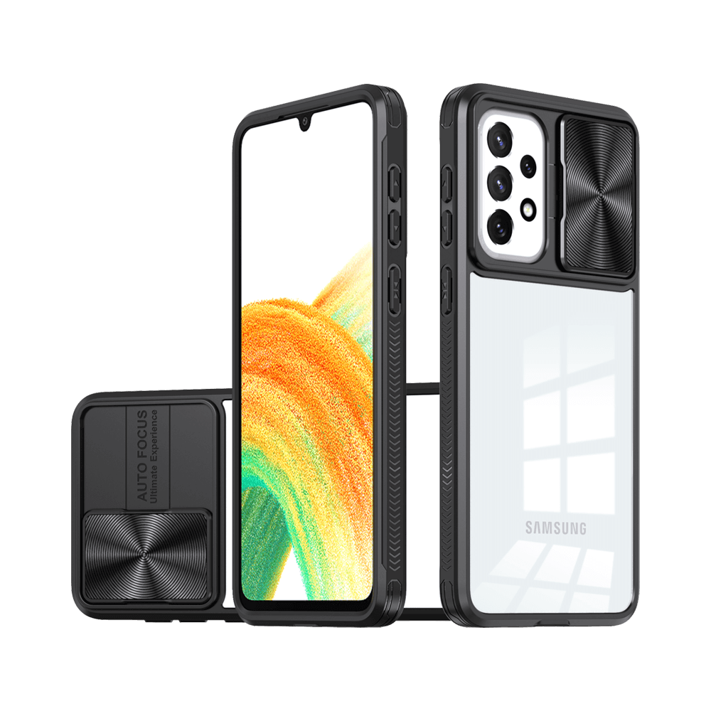 Coque avec cache caméra – Samsung Galaxy A33 5G – PROTECT IE027 Noir