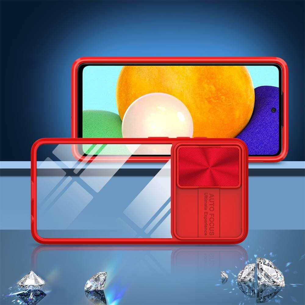 Coque avec cache caméra – Samsung Galaxy A52 5G – PROTECT IE027 Rouge  - Vue 2