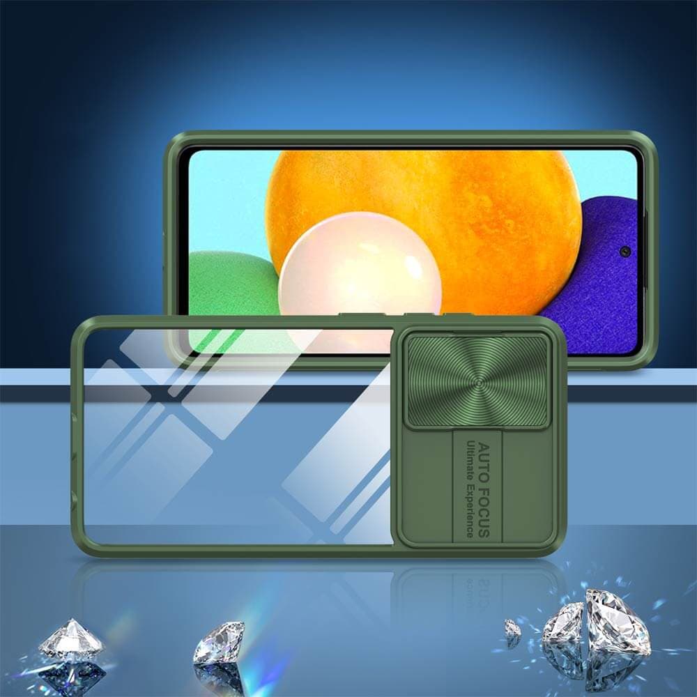 Coque avec cache caméra – Samsung Galaxy A52 – PROTECT IE027  Vert Foncé - Vue 2