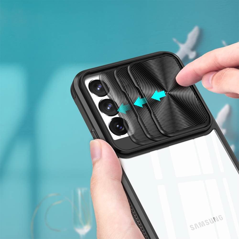 Coque avec cache caméra – Samsung Galaxy S21 FE – PROTECT IE027 Noir - Vue 3