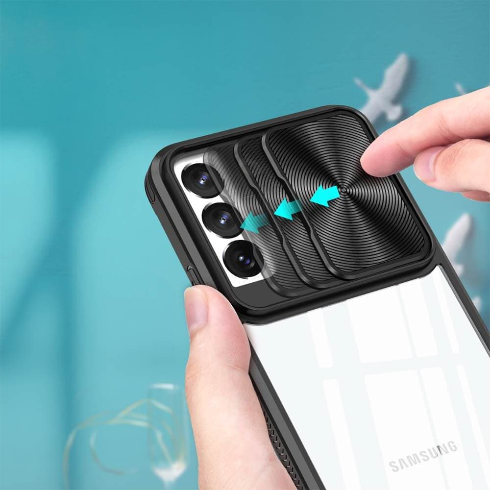 Coque avec cache caméra – Samsung Galaxy S22 – PROTECT IE027 Noir - Vue 3