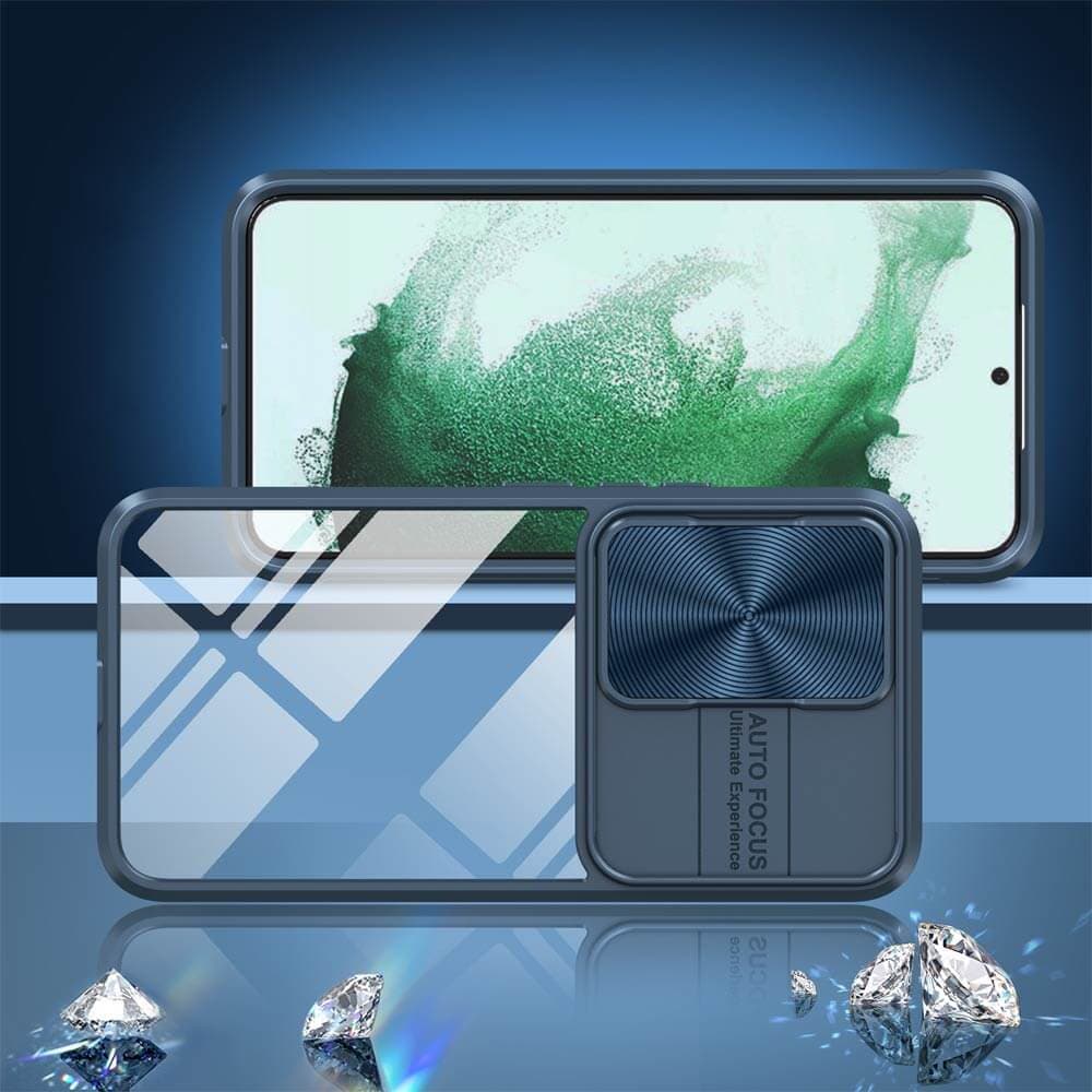 Coque avec cache caméra – Samsung Galaxy S22+ – PROTECT IE027 Bleu Marine - Vue 2