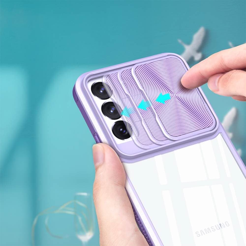 Coque avec cache caméra – Samsung Galaxy S22+ – PROTECT IE027 Violet - Vue 3