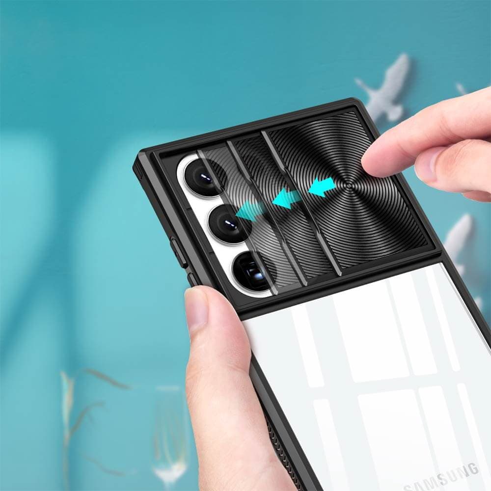 Coque avec cache caméra – Samsung Galaxy S22 Ultra – PROTECT IE027 Noir - Vue 3