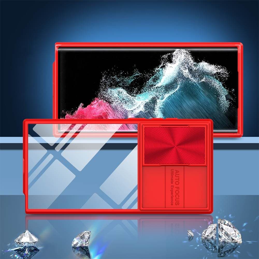 Coque avec cache caméra – Samsung Galaxy S23 Ultra 5G – PROTECT IE027 Rouge  - Vue 2