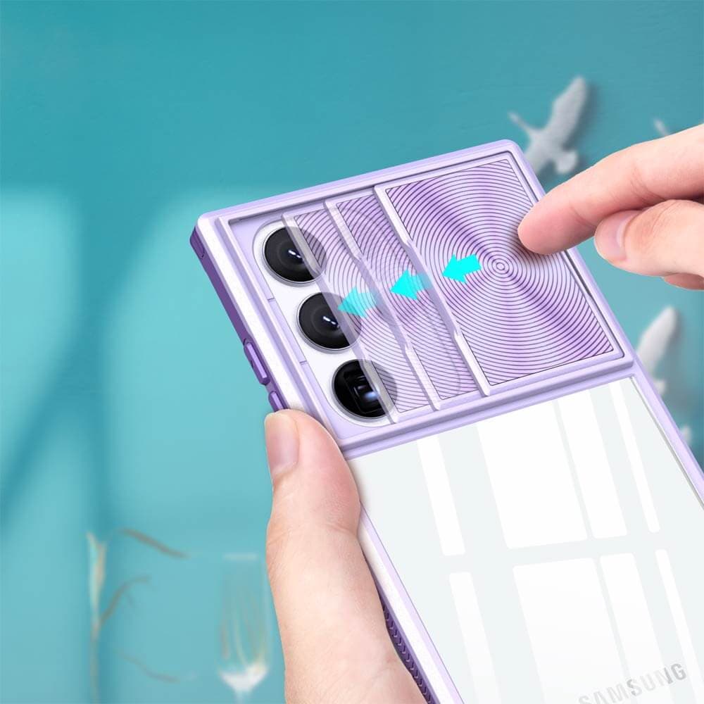 Coque avec cache caméra – Samsung Galaxy S23 Ultra 5G – PROTECT IE027 Violet - Vue 3