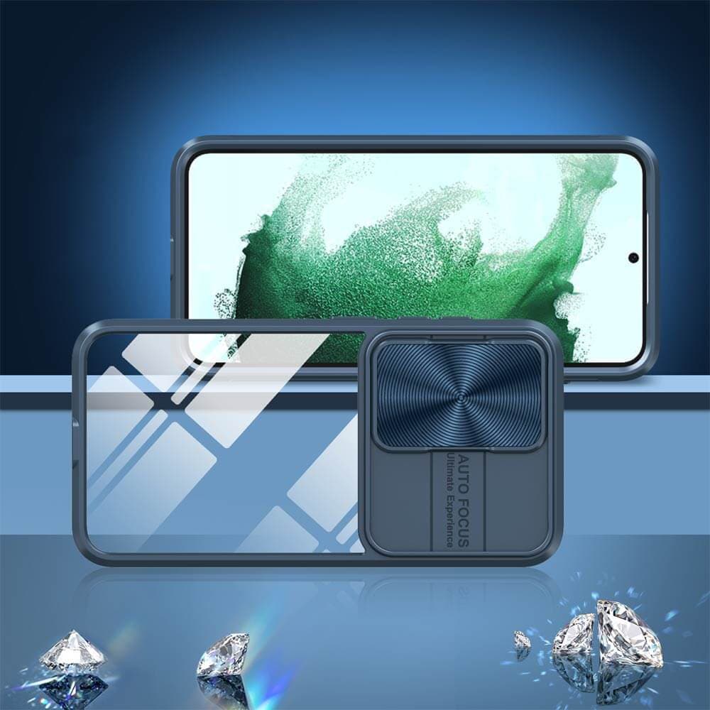 Coque avec cache caméra – Samsung Galaxy S23 5G – PROTECT IE027 Bleu Marine - Vue 2