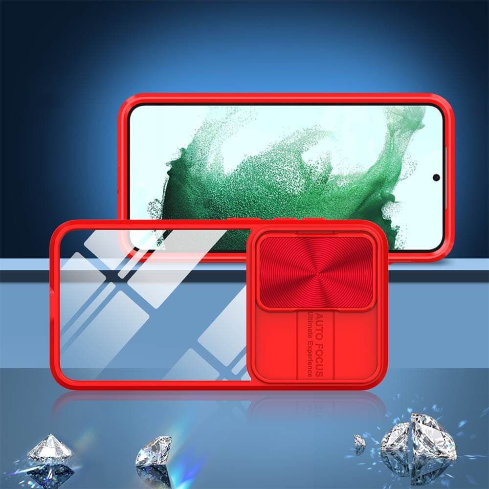 Coque avec cache caméra – Samsung Galaxy S23 5G – PROTECT IE027 Rouge  - Vue 2