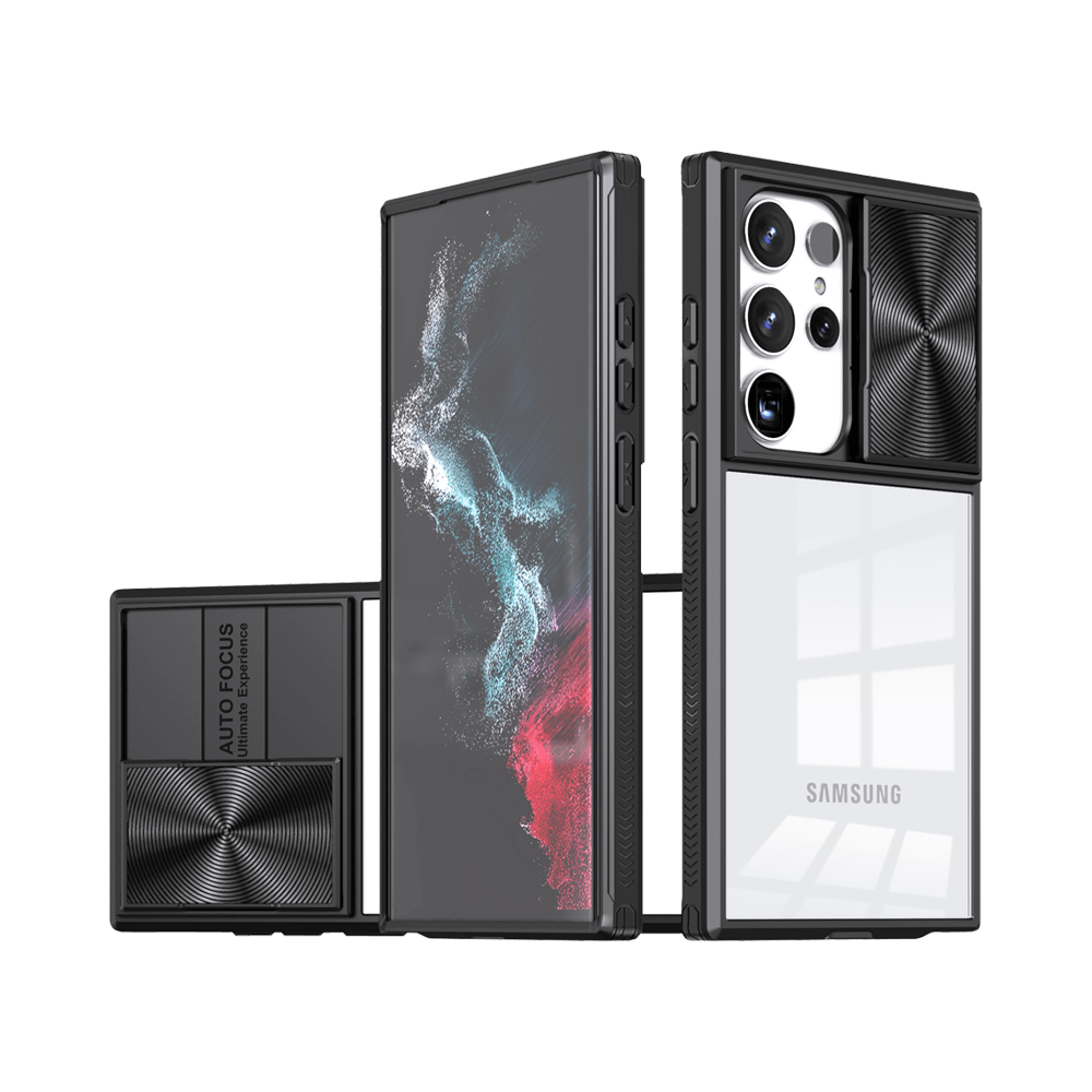 Coque avec cache caméra – Samsung Galaxy S24 Ultra 5G – PROTECT IE027 Noir