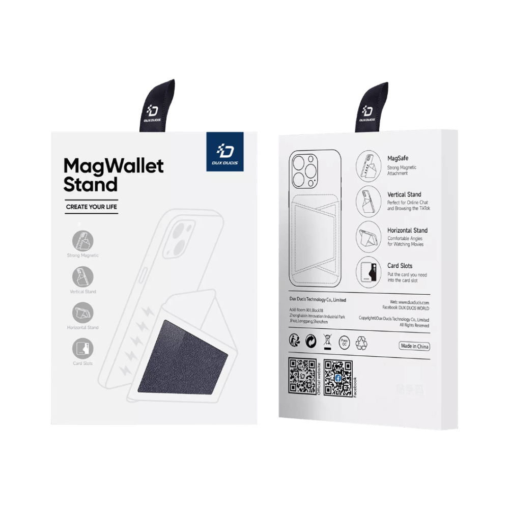 Support pour Smartphone avec MagSafe Dux Ducis pour iPhone 12 à 16 Series Bleu Marine - Vue 27