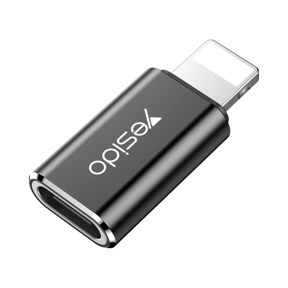 Adaptateur OTG USB-C femelle vers Lightning mâle - charge et données - Yesido GS03 - Vue 2