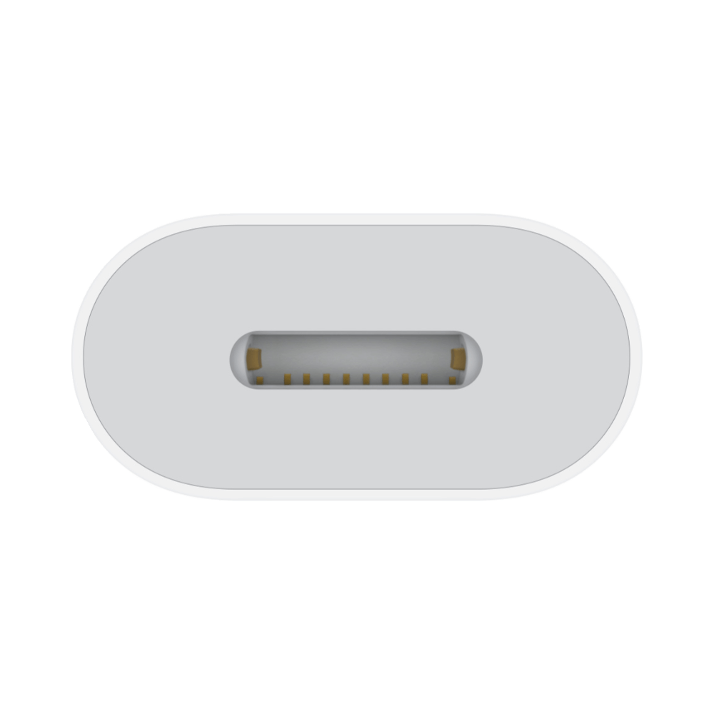 Adaptateur Lightning femelle vers USB-C mâle compatible Blanc - Vue 3