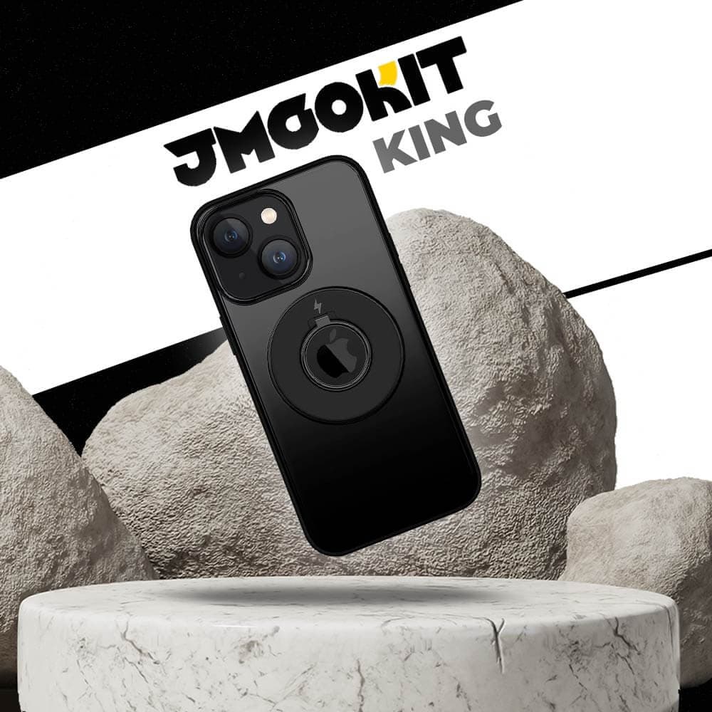 Coque MagSafe avec support anneau – Apple iPhone 15 Plus – JMGOKIT King Noir - Vue 2