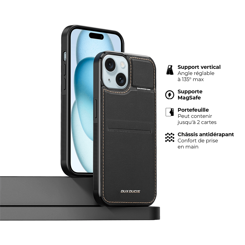 Coque de Protection Dux Ducis pour Apple iPhone 15 Plus Noir - Vue 3