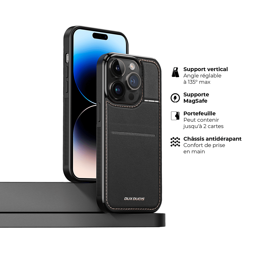 Coque de Protection Dux Ducis pour Apple iPhone 14 Pro Noir - Vue 3