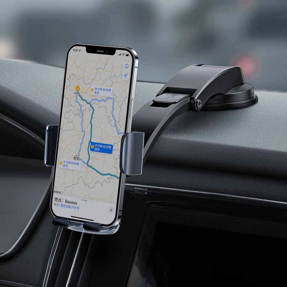 Support smartphone pour voiture Baseus Noir - Vue 2
