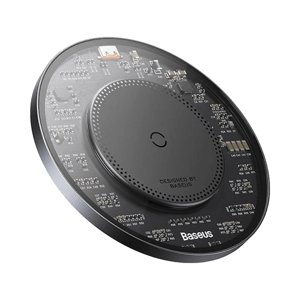 Pad de Charge à Induction (avec Câble USB-C vers USB-C) Baseus 15W Noir - Vue 2