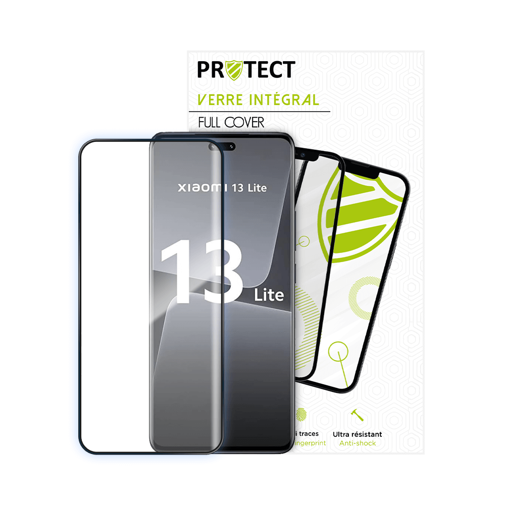 Verre trempé intégral 5D 9H – protection écran Xiaomi 13 Lite – PROTECT Noir - Vue 2
