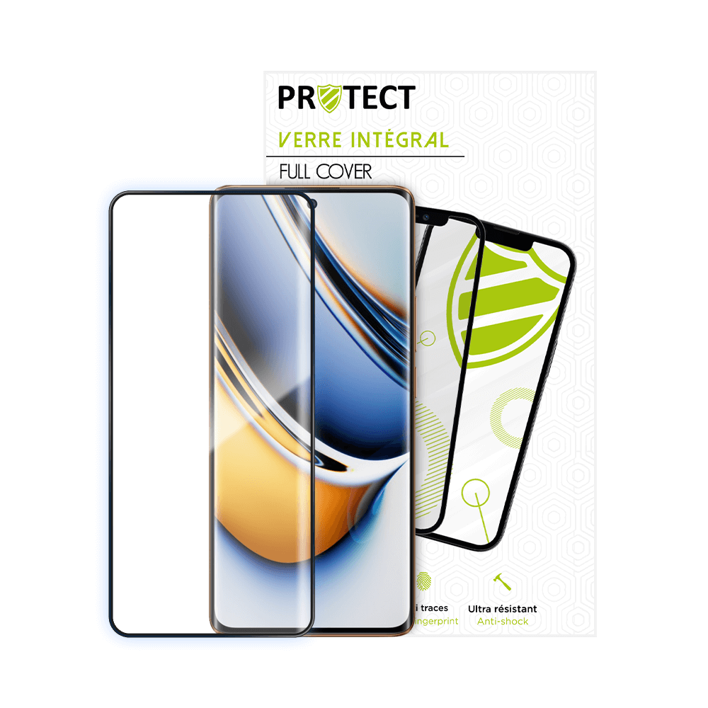 Verre trempé intégral 5D 9H – protection écran compatible Realme 11 Pro / 11 Pro+ – PROTECT Noir - Vue 2