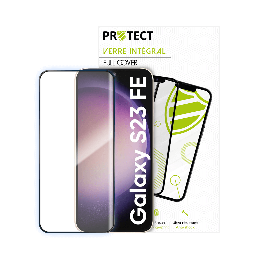Verre trempé intégral 5D 9H – protection écran Samsung Galaxy S23 FE – PROTECT Noir - Vue 2